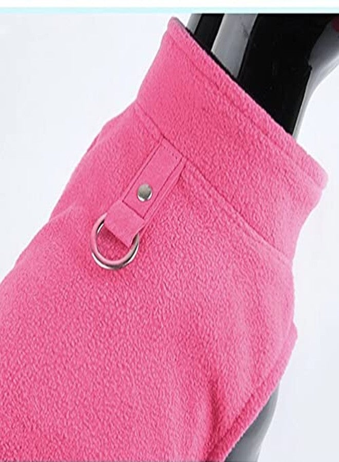 PETANGEL Fleece Lightweight Dog Sweater | Warm Pullover Polar Fleece Dog Jacket with Leash Attachment | Winter Small Dog Sweater for Shih Tzu, Pug, Lhasa Apso, Toy Bulldog, Poodle etc. (Pink) - Image 3